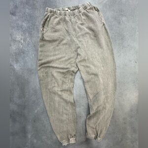 La Luxe Beige Jogger Sweatpants Size L Neutral Lounge Joggers Women